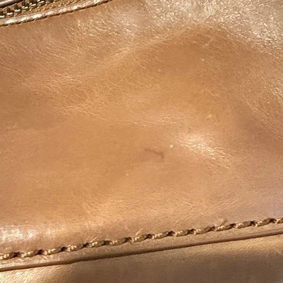 The Sak Almeda Two-Tone Brown & Tan Leather Shoulder Bag - Picture 9 of 13